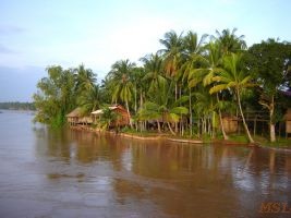 Le fleuve du Mekong au laos